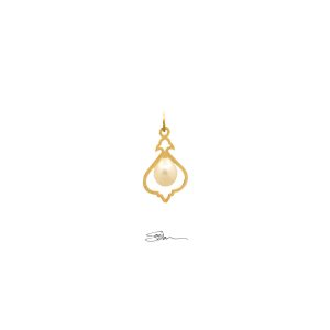 آویز طلا مروارید لیزری